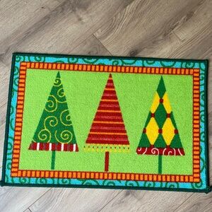 Festive Christmas Tree Doormat